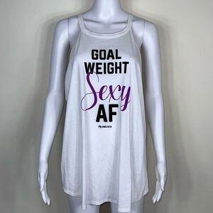 Perfect District High Neck “Goal Weight Sexy AF” tank Top